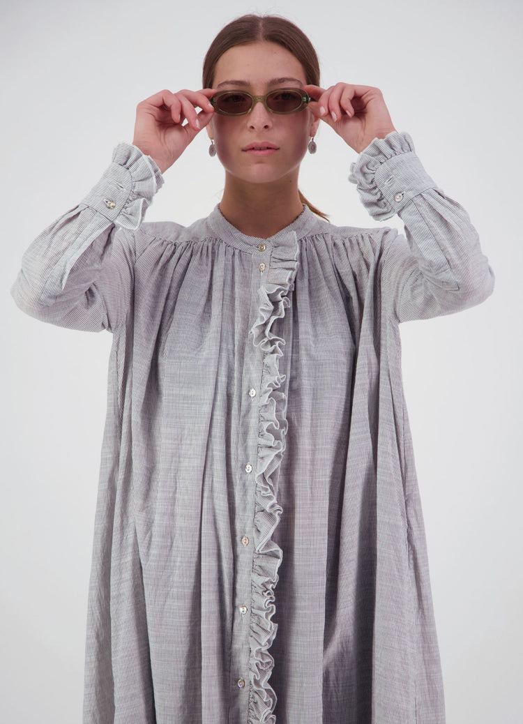 Into the Cosmos Dress - Pinstripe Cotton