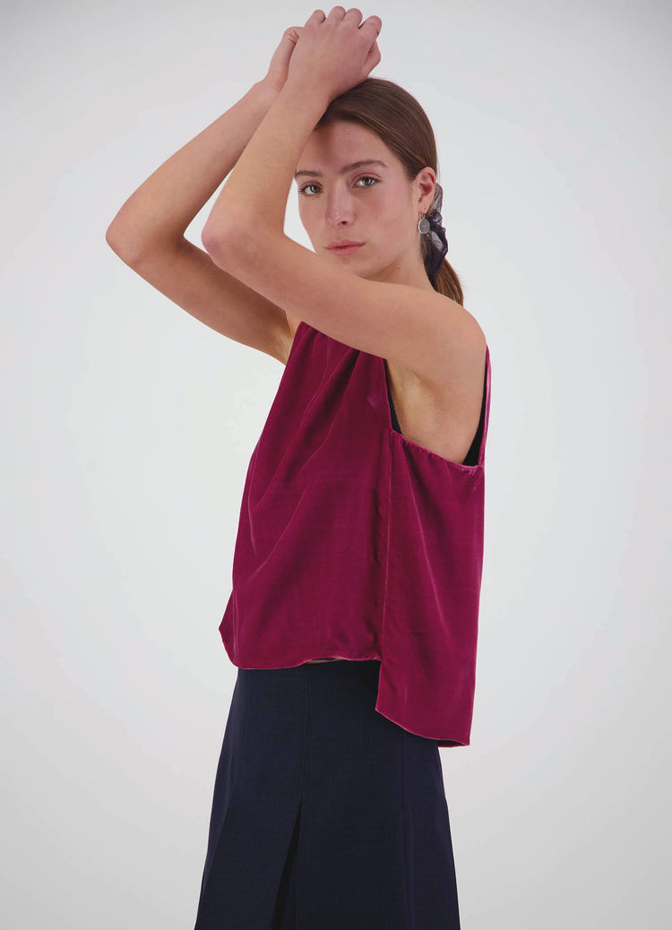 Sudden Miracles Top - Raspberry Velvet