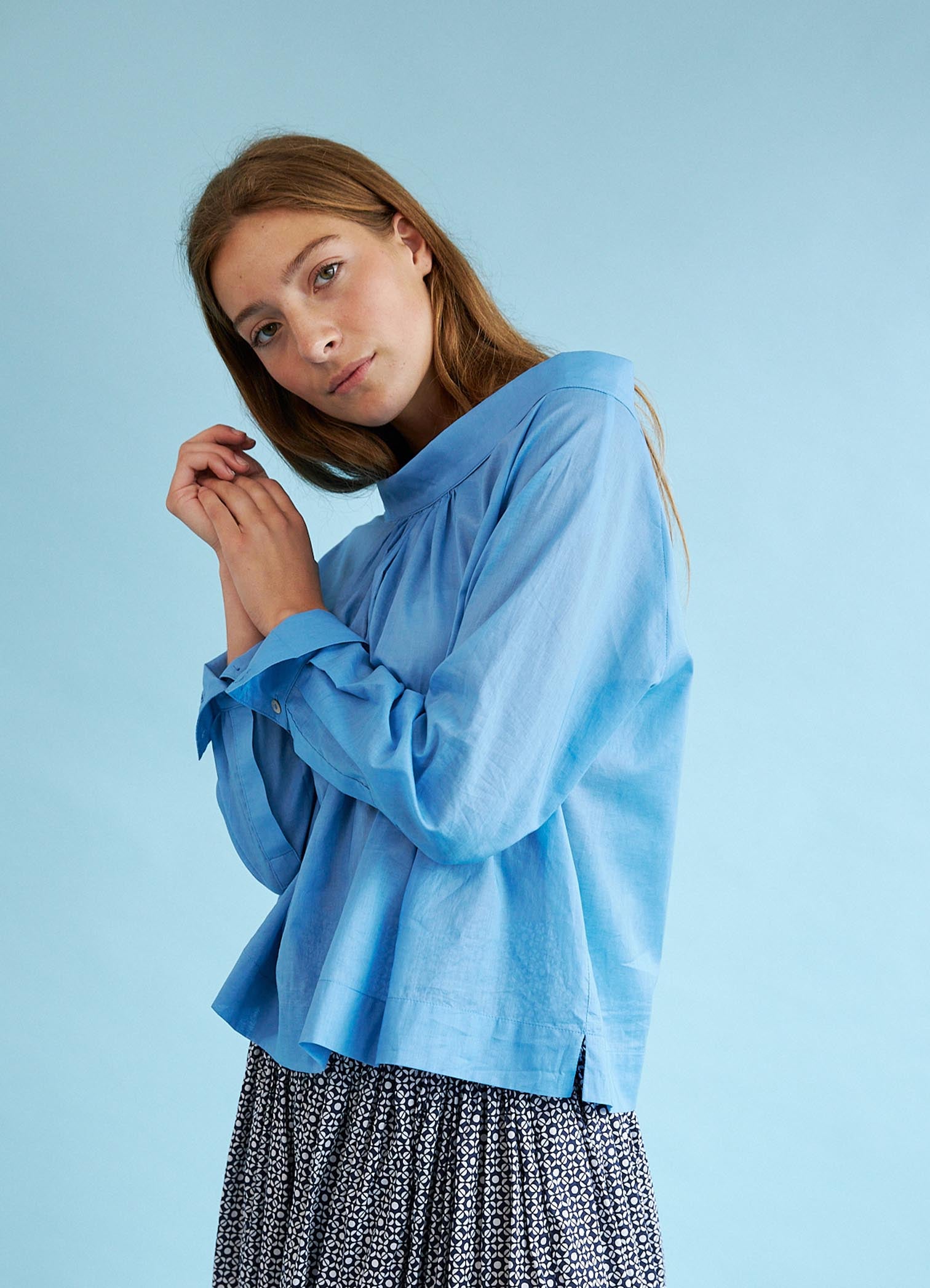 City of Dreams Blouse - Malibu Cotton LAST ONE