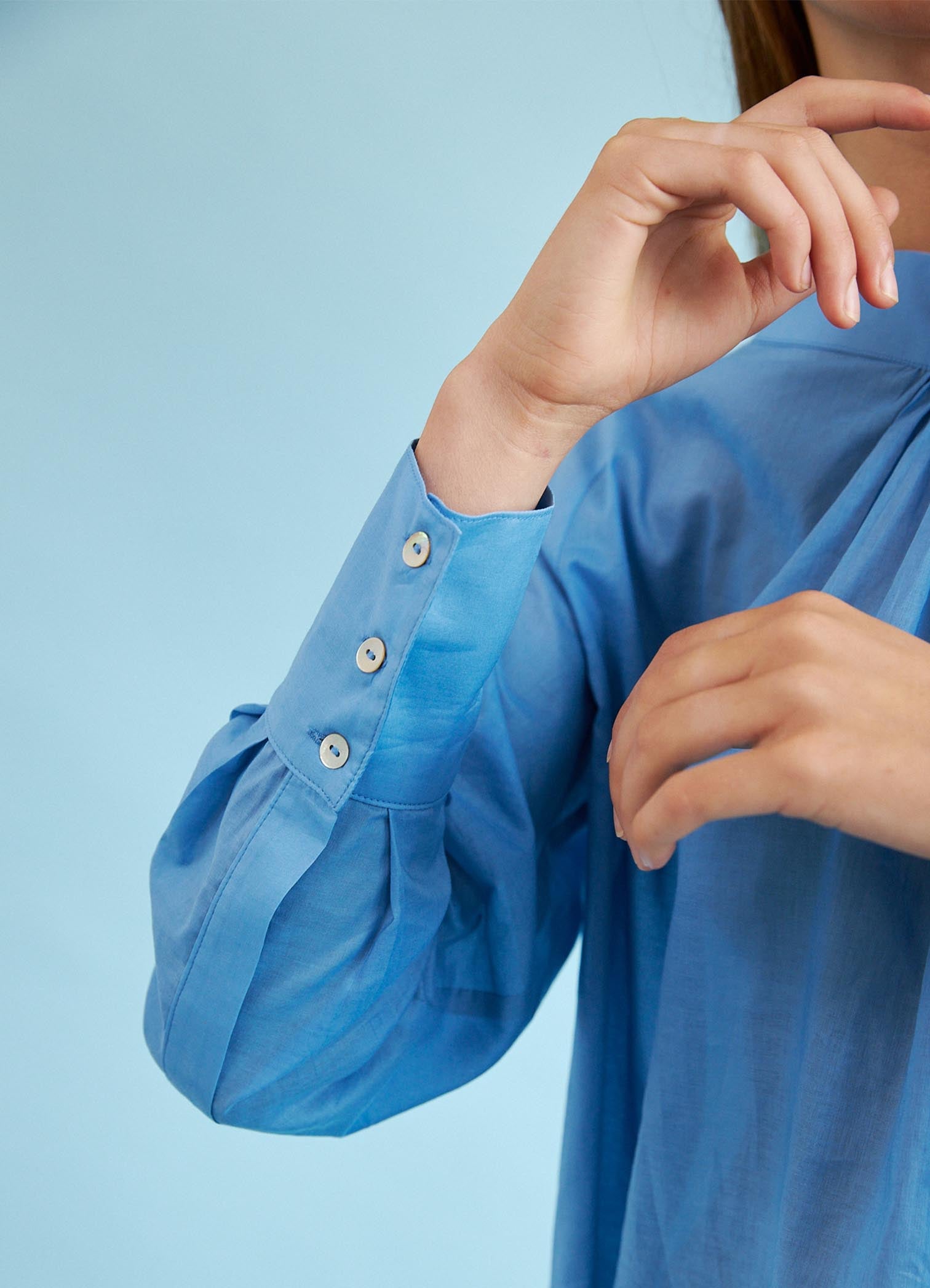 City of Dreams Blouse - Malibu Cotton LAST ONE