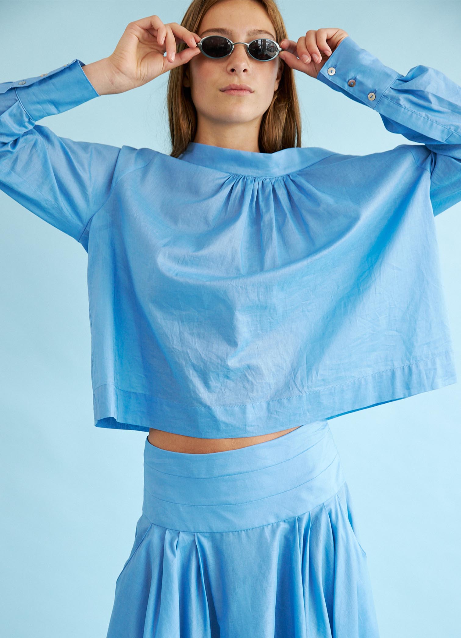 City of Dreams Blouse - Malibu Cotton LAST ONE