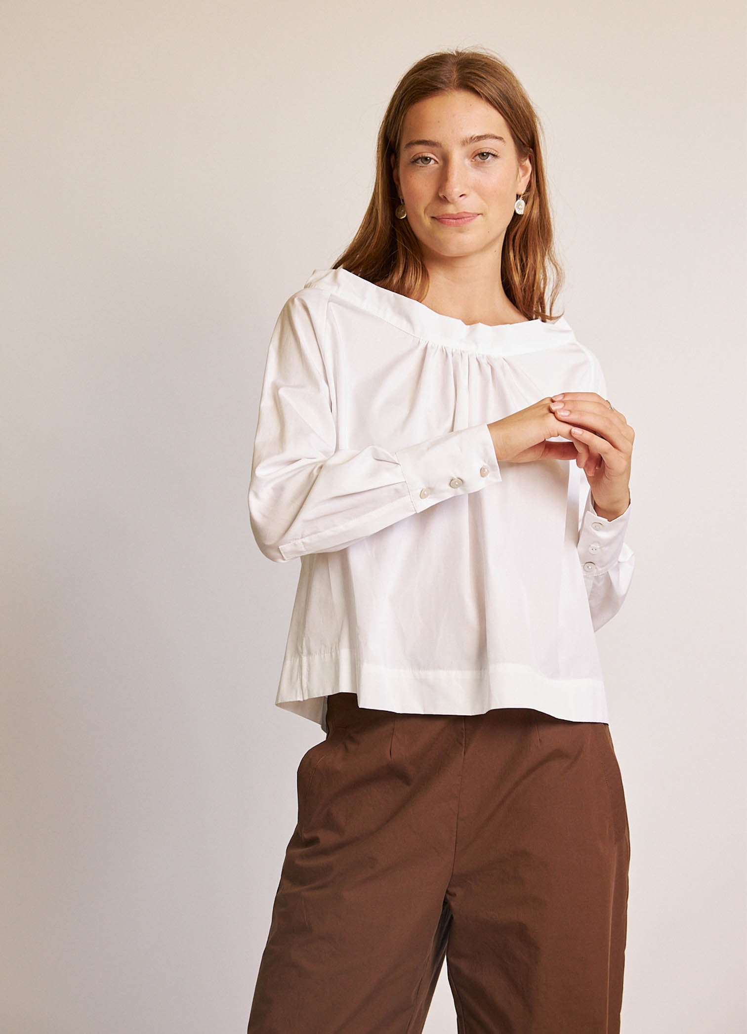 City of Dreams Blouse - Crisp White Cotton