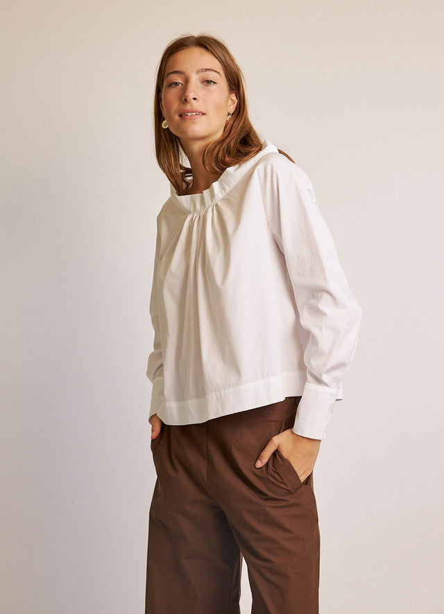 City of Dreams Blouse - Crisp White Cotton