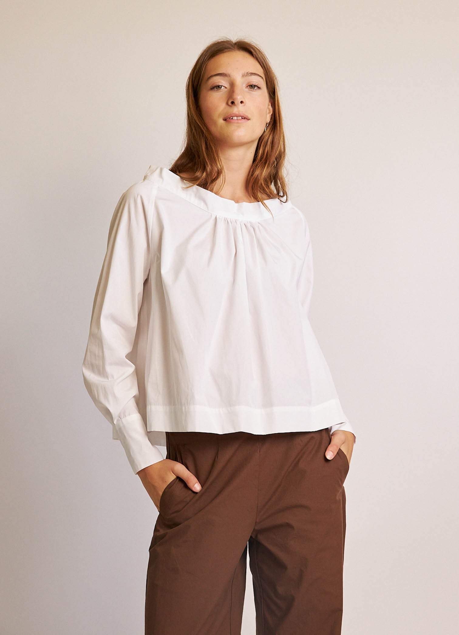 City of Dreams Blouse - Crisp White Cotton