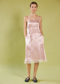 Dream a Little Dream Slip Dress - Rose Washed Satin