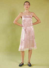 Dream a Little Dream Slip Dress - Rose Washed Satin