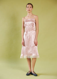 Dream a Little Dream Slip Dress - Rose Washed Satin