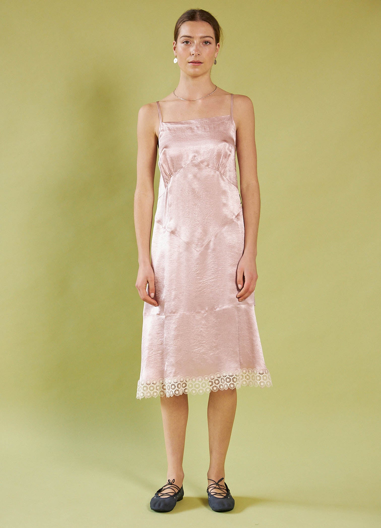 Dream a Little Dream Slip Dress - Rose Washed Satin