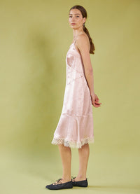 Dream a Little Dream Slip Dress - Rose Washed Satin