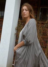 Happy All Day Dress - Spotty Satin Viscose LAST ONE