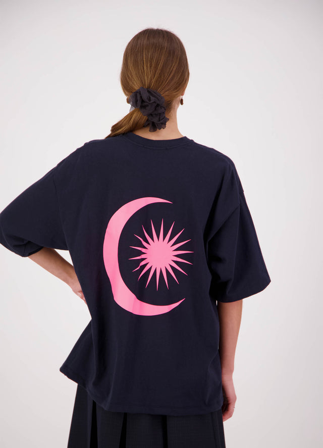 Come With Us Logo Tee - Navy Cotton