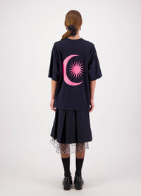 Come With Us Logo Tee - Navy Cotton