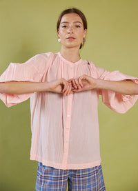 Passing of Time Blouse - Blush Cotton Voile