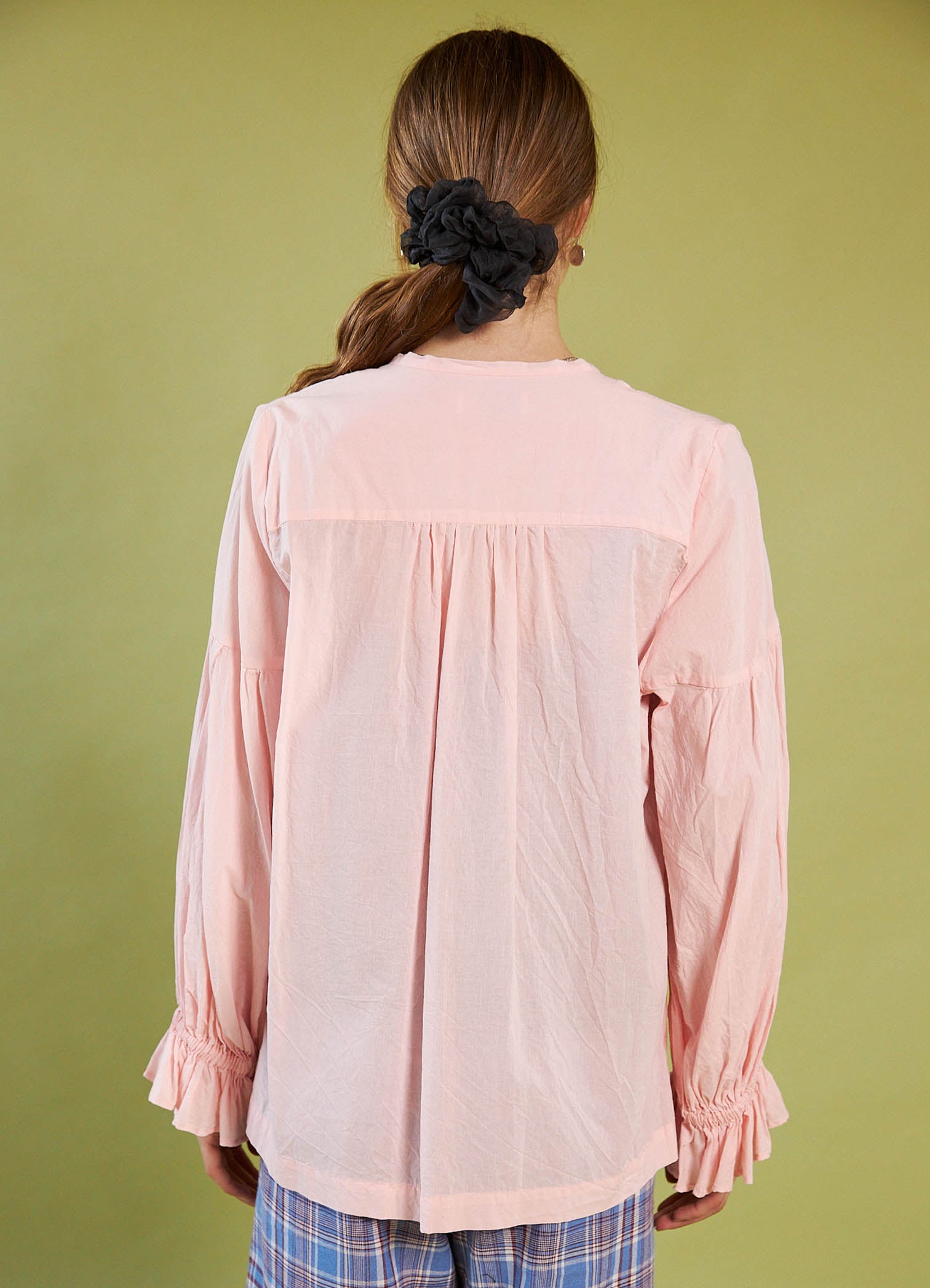 Passing of Time Blouse - Blush Cotton Voile
