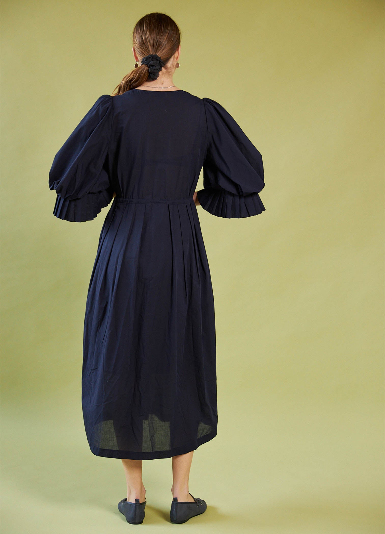 Road to Nowhere Dress - Navy Cotton Voile