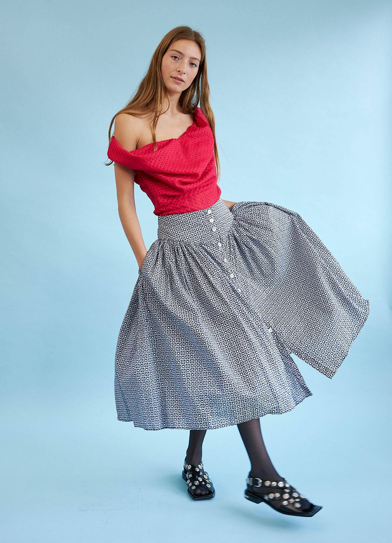 Sing It Loud Reversible Skirt - Cotton Mosaic