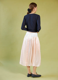 Sing It Loud Reversible Skirt - Blush Washed Satin