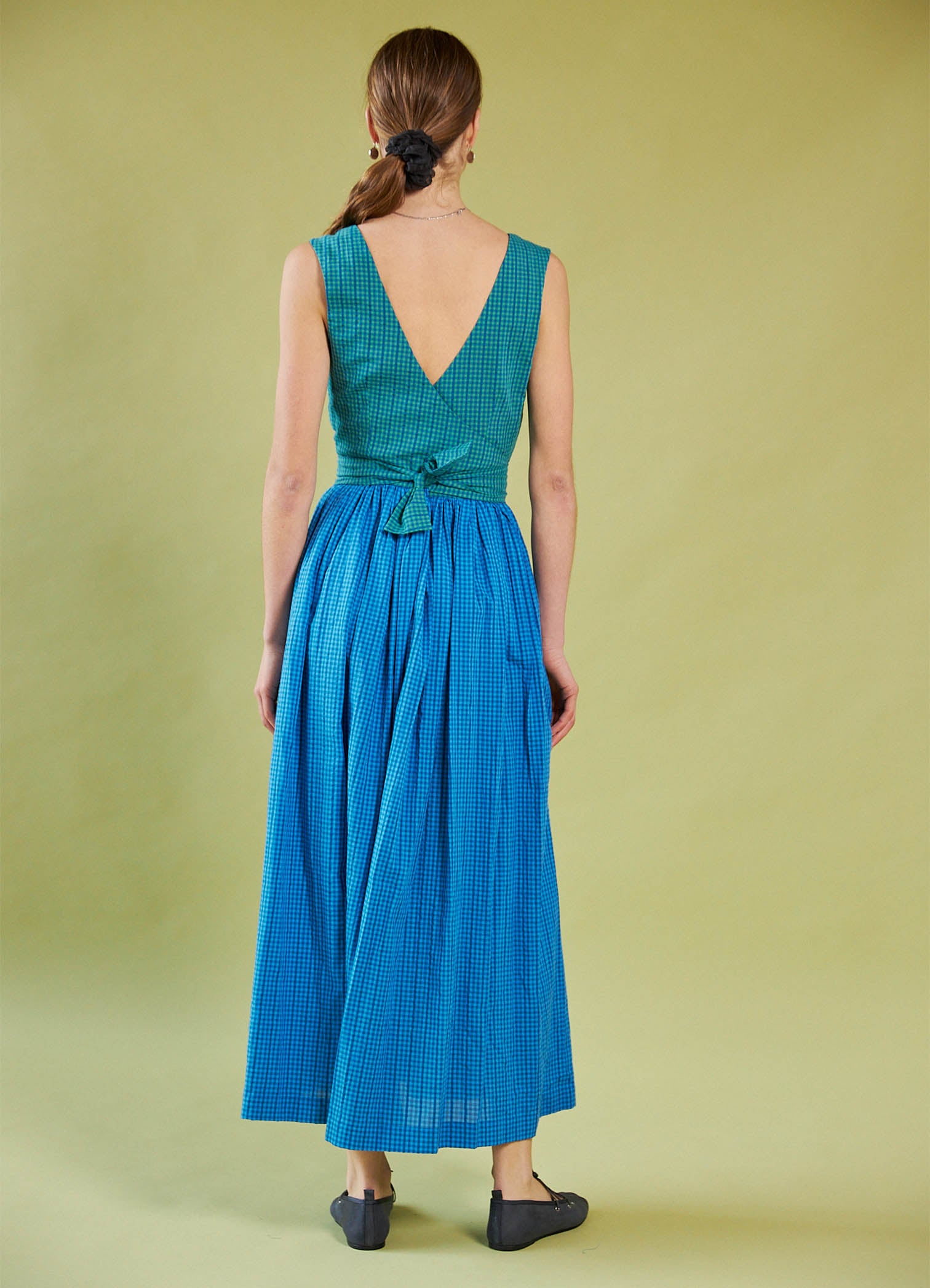 Smell of the Sea Dress - Multi Gingham Cotton