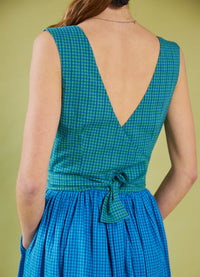 Smell of the Sea Dress - Multi Gingham Cotton