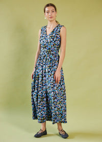 Smell of the Sea Dress - Acid Pansy Cotton