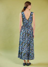 Smell of the Sea Dress - Acid Pansy Cotton