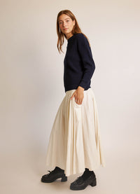 Some People Say Skirt - Textured White Cotton