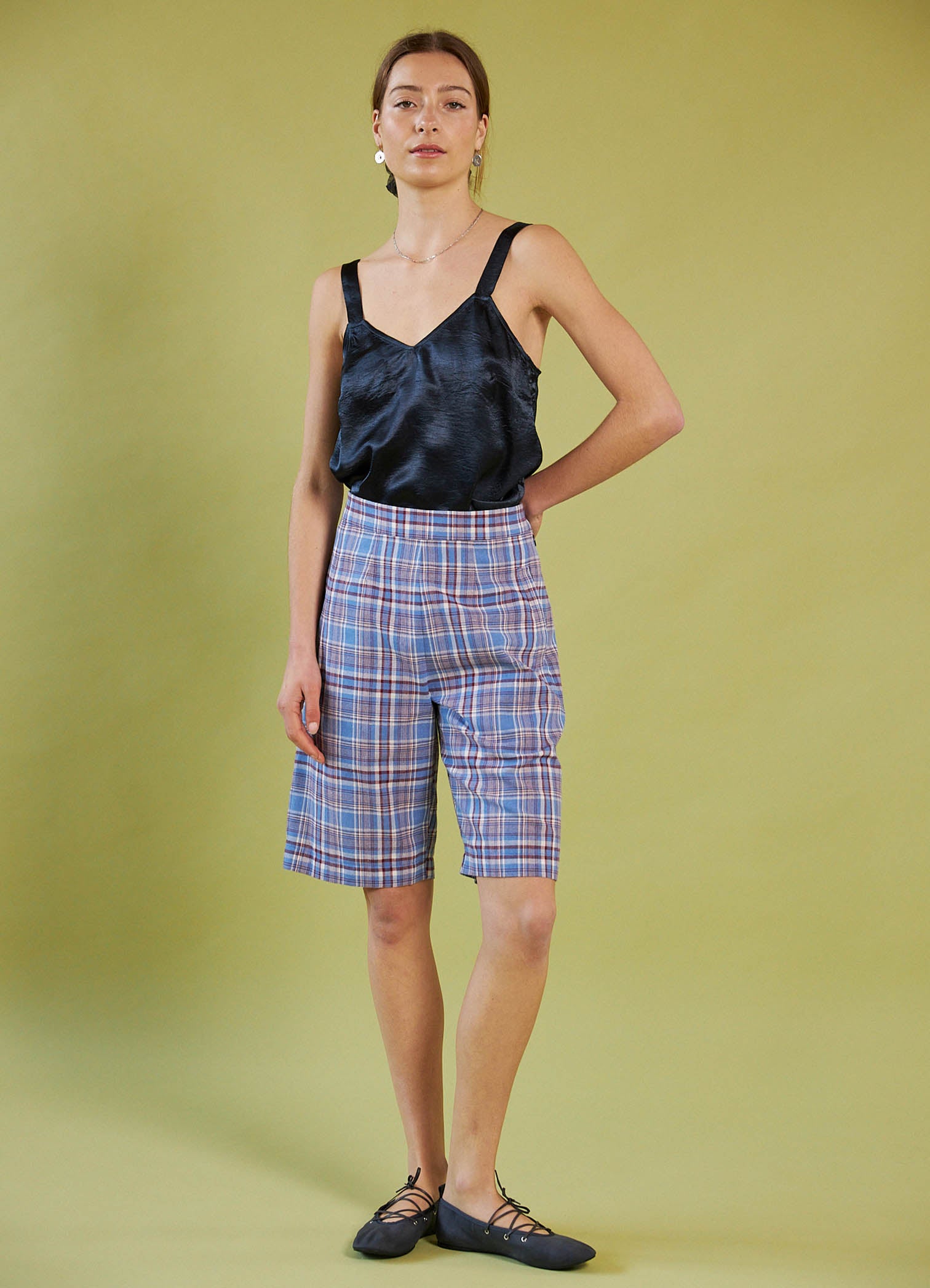 Part of Your World Short - Lightweight Linen Check