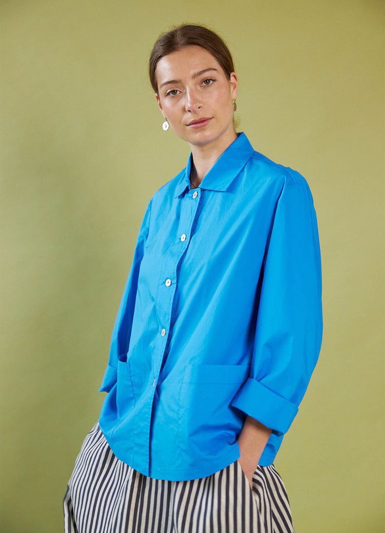 Walk on Water Shirt - Blue Cotton