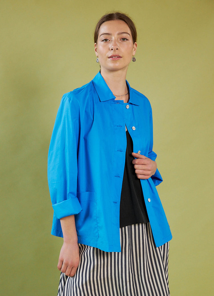 Walk on Water Shirt - Blue Cotton