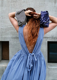 Oversized Scrunchie - Spotty Viscose Satin