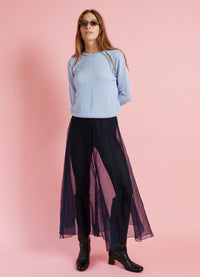 Beautiful Dream Skirt - Navy Silk Organza LAST ONE