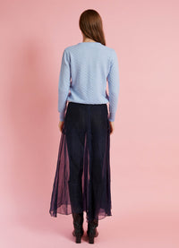 Beautiful Dream Skirt - Navy Silk Organza LAST ONE