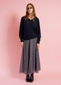 Beautiful Dream Skirt - Grey Cotton Lace