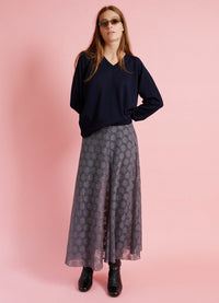 Beautiful Dream Skirt - Grey Cotton Lace