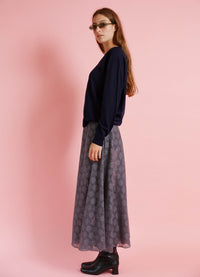 Beautiful Dream Skirt - Grey Cotton Lace