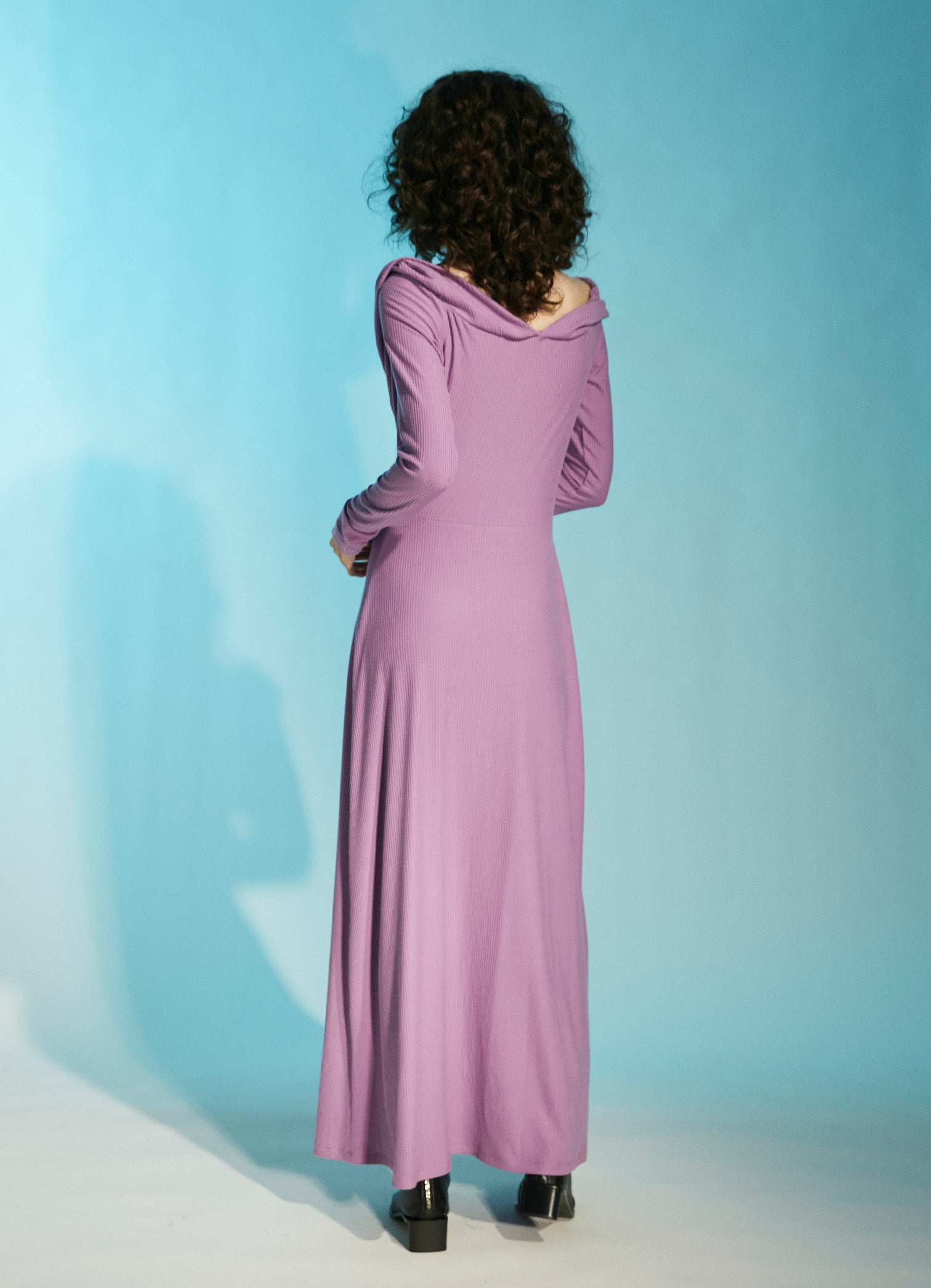 Come into View Dress - Lilac Rib