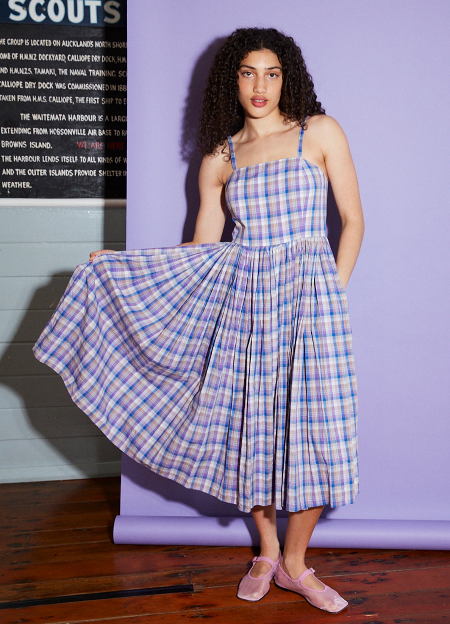 Marilyn Sundress - Japanese Check Cotton