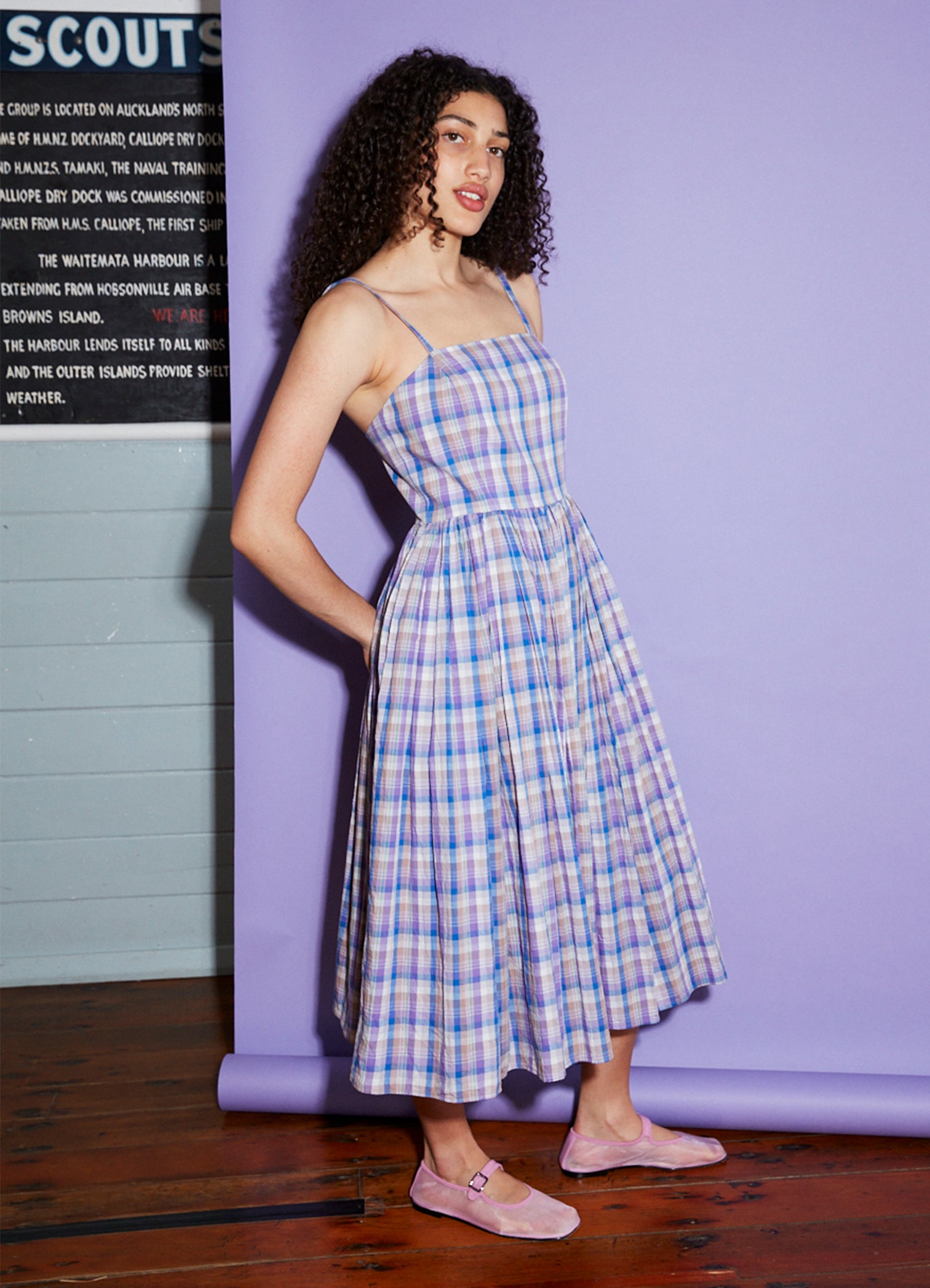 Marilyn Sundress - Japanese Check Cotton