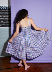 Marilyn Sundress - Japanese Check Cotton