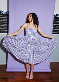 Marilyn Sundress - Japanese Check Cotton