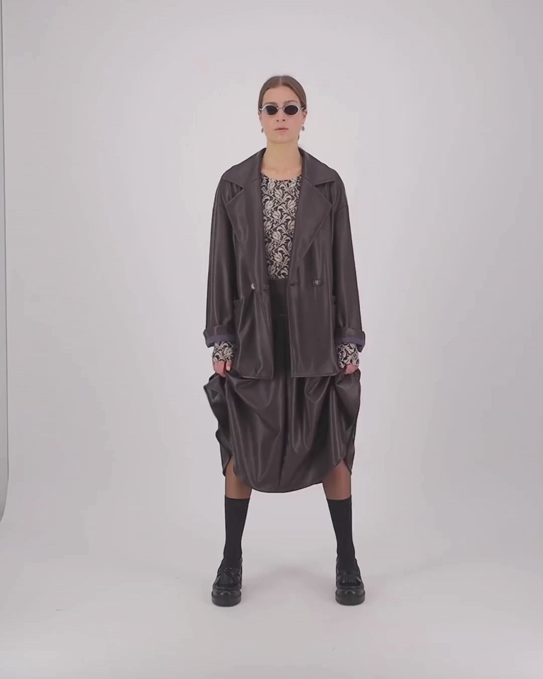 Already There Jacket -Chocolate Leatherette