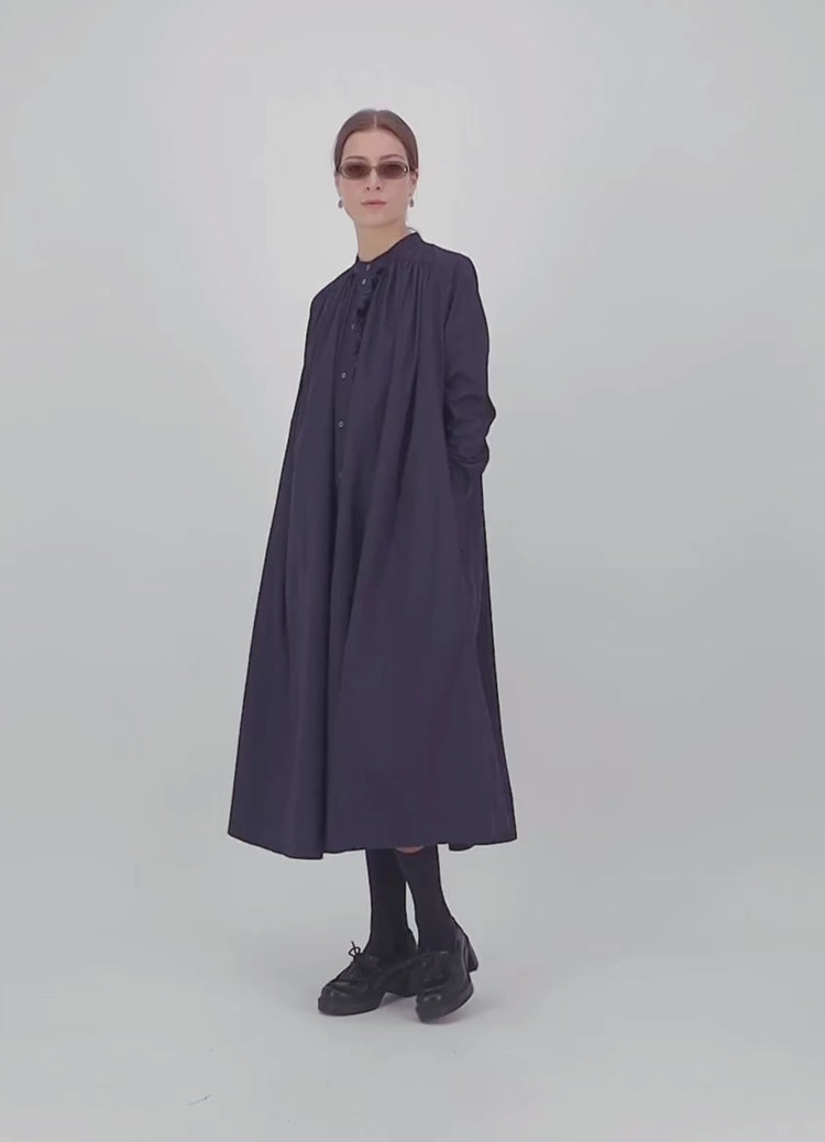 Into the Cosmos Dress - Navy Cotton