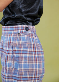 Part of Your World Short - Lightweight Linen Check