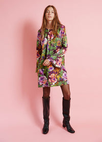 Turn Me Around Dress - Acid Flowers