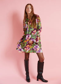 Turn Me Around Dress - Acid Flowers