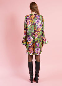 Turn Me Around Dress - Acid Flowers